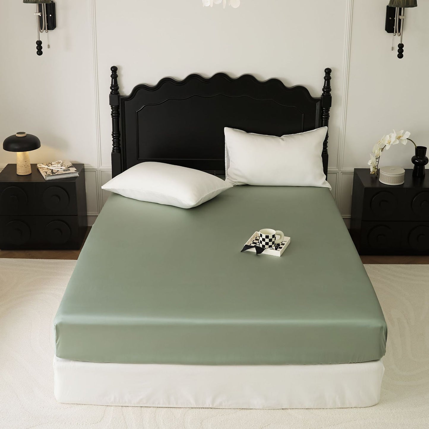 LF-grade Tencel Lyocell Fiber Summer Cool Feeling Ice Silk Solid Color Single Product Bed Sheet